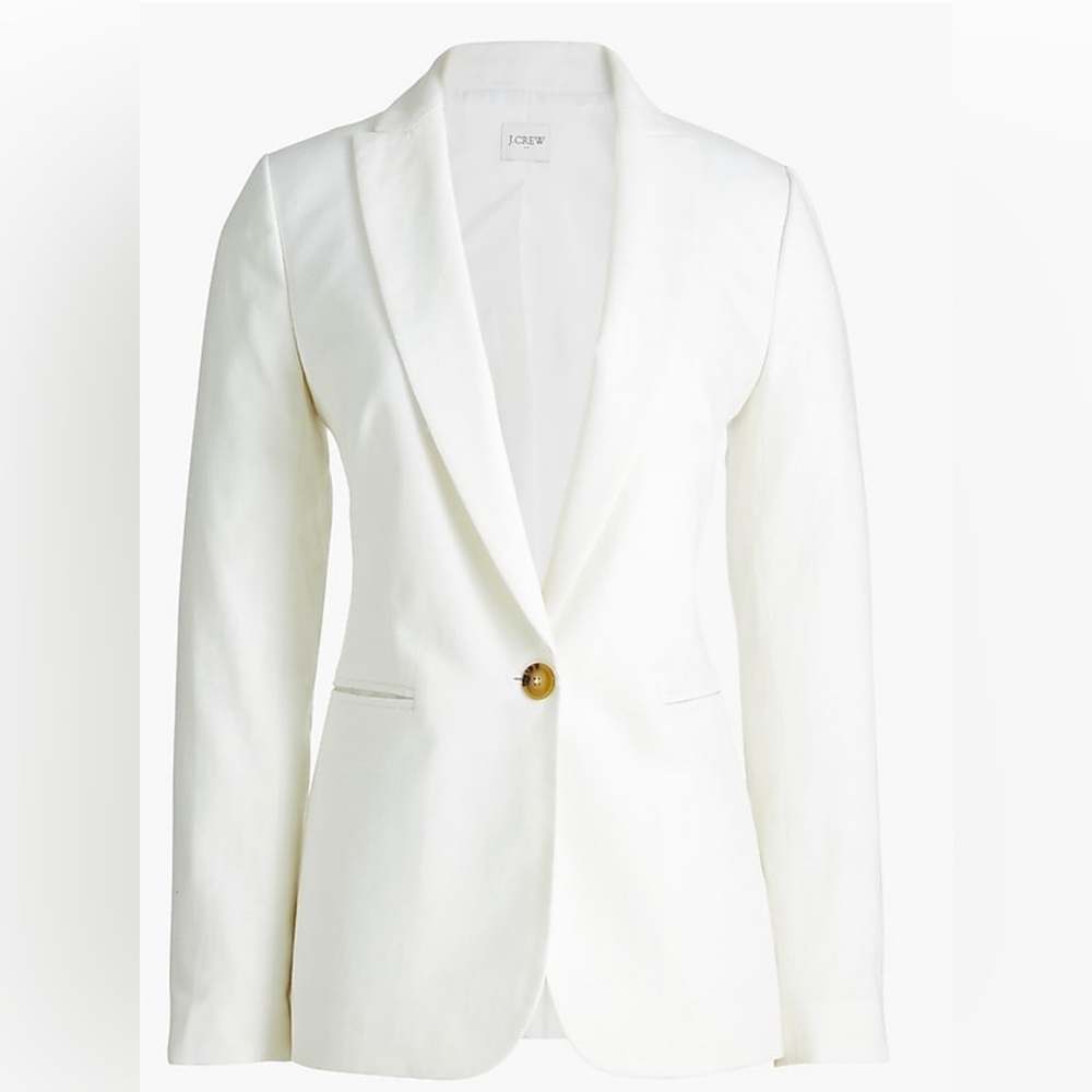 J. Crew Factory Two-Piece Suit in White Size 20